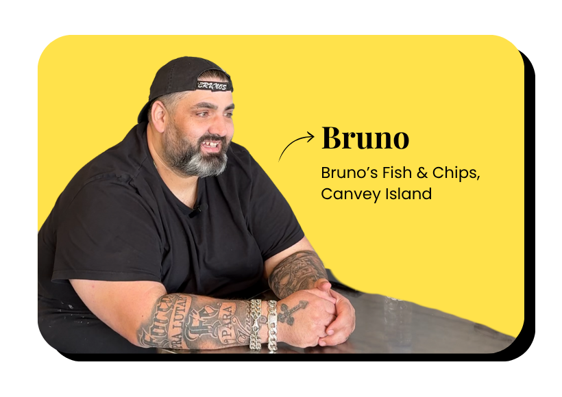 Bruno's fish & Chips, Canvey island | Beewise Card machine